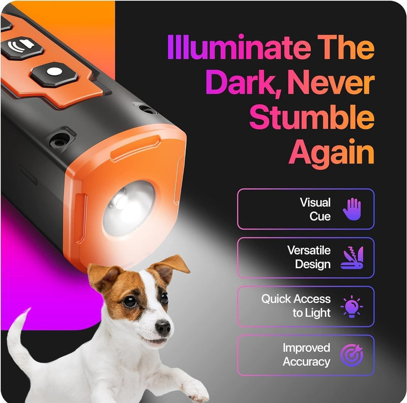 Ultrasonic Dog Bark Deterrent Device, 50 Ft Range, Black (Black) - PawsPlanet Australia