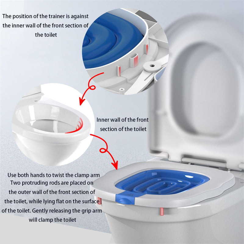 Cats Toilet Trainer for Pet Reusable Plastics Litter Tray Cats Toilet Training Kits Housetraining Cats Toilet Seats Trainer Reusable Cats Toilet Trainer Pink-Inner support - PawsPlanet Australia