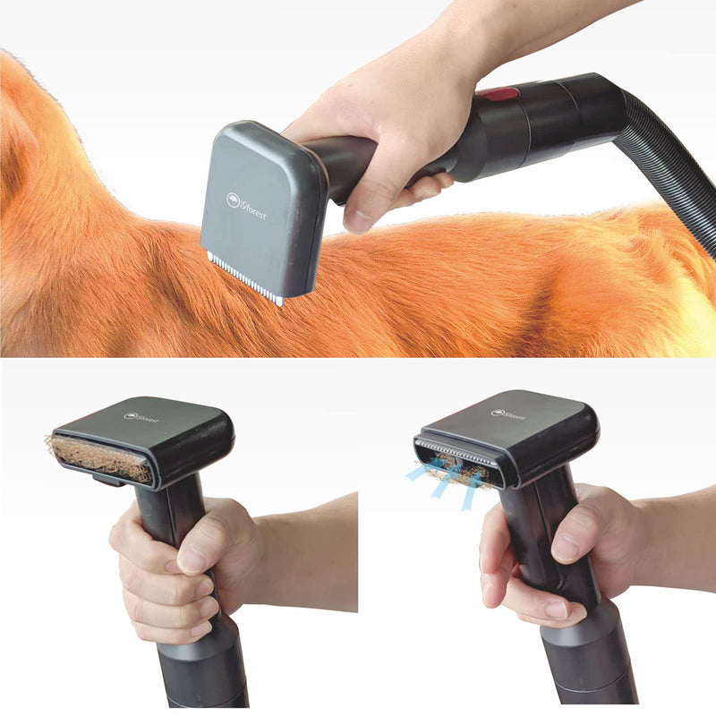 Pet Vacuum Grooming Brush Hair Comb Shedding Deshedding Attachment Tool for Dogs and Cats - PawsPlanet Australia