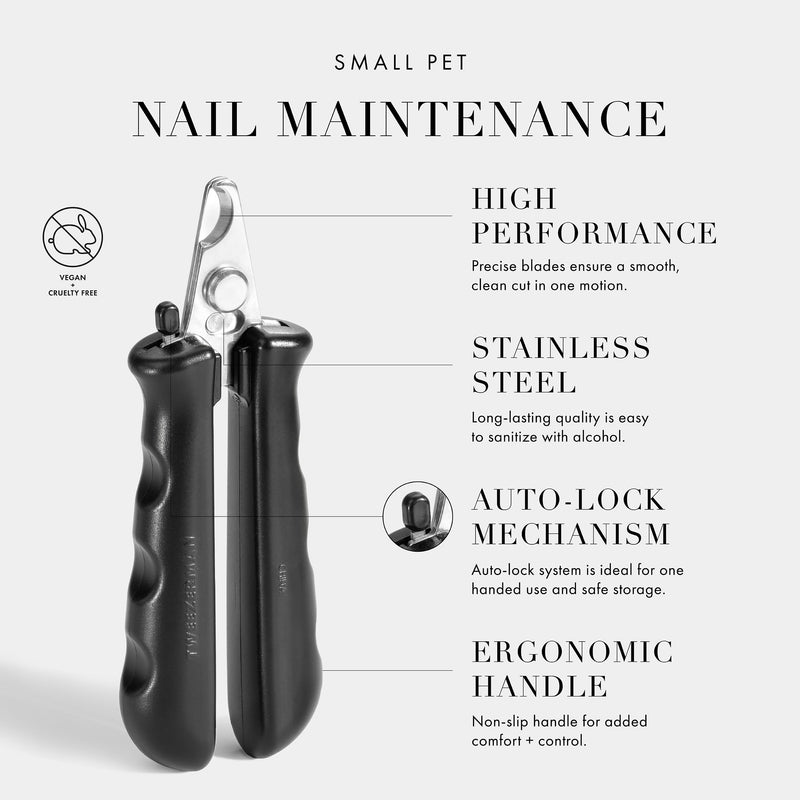 Tweezerman Small Nail Clippers for Dogs & Cats, Manual Professional Dog & Cat Nail Trimmer with Ergonomic Handle - PawsPlanet Australia