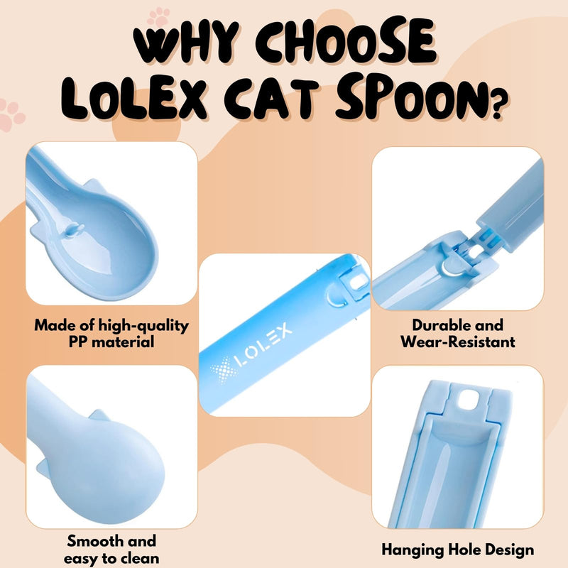 Cat Treat Spoon Squeeze, Cat Strip Feeder Spoon for Bisque Bar Feeding, Happy Spoon for Cats Treats, Cat Spoon & Cat Treat Tube Squeezer, Cat Treat Feeder Spoon for Feeding Liquid Food (Green) Green - PawsPlanet Australia