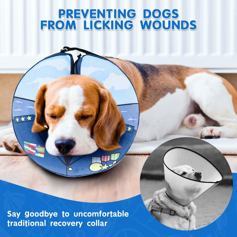 Dog & Cat Collar, Comfortable Lick Protection, Adjustable Dog Collar for Recovery After Surgery or Wounds for Dogs, L large / 1