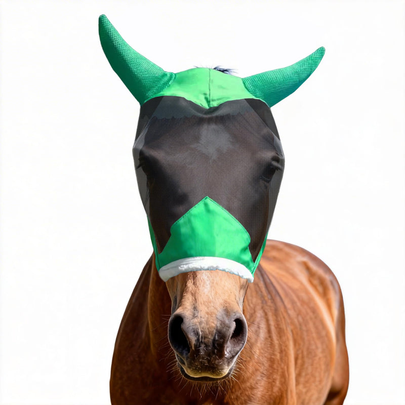 Horse Fly mask with Ears Cover |Soft Lightweight|Breathable Horse mask