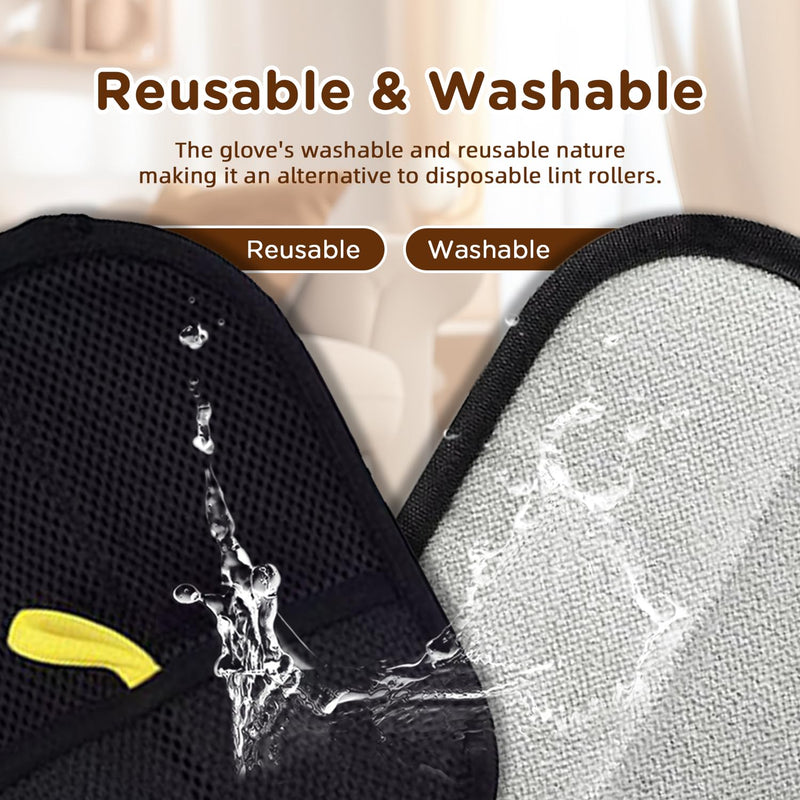 1 Pcs Electrostatic Pet Hair Removal Gloves, 2025 New Reusable Efficient Grooming Gloves for Pet Hair, Dogs Cats Hair Grooming Gloves for Furniture, Carpet, Pet Grooming, Car Seat, Clothes - PawsPlanet Australia