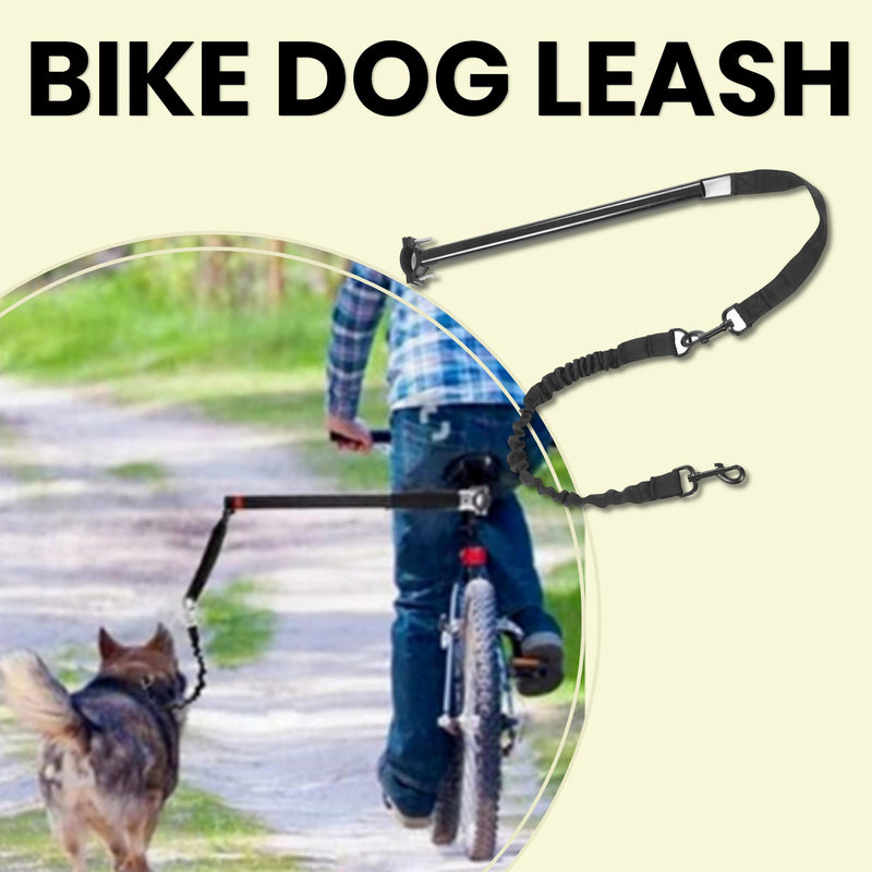 Dog Bike Leash, Dog Hands Leash for Bike Riding, Retractable Attachment for Pet, Quick Install and Remove - PawsPlanet Australia