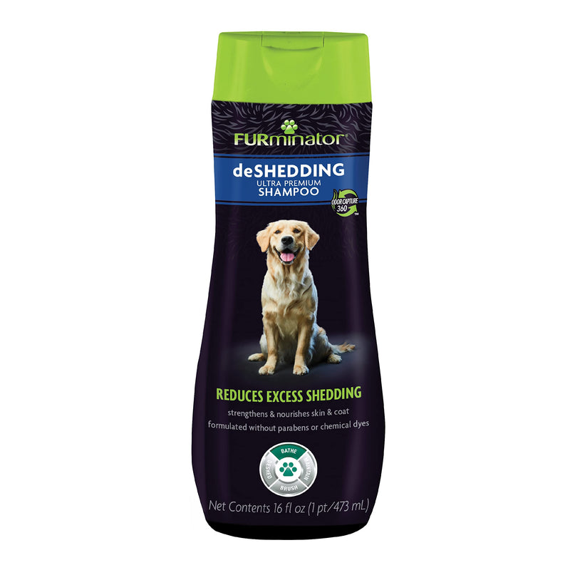 FURminator Ultra Premium deShedding Shampoo for Dogs Helps Reduce Excess Shedding, 16 oz & Ultra Premium deShedding Conditioner for Dogs, Helps Reduce Excess Shedding, 16 oz - PawsPlanet Australia
