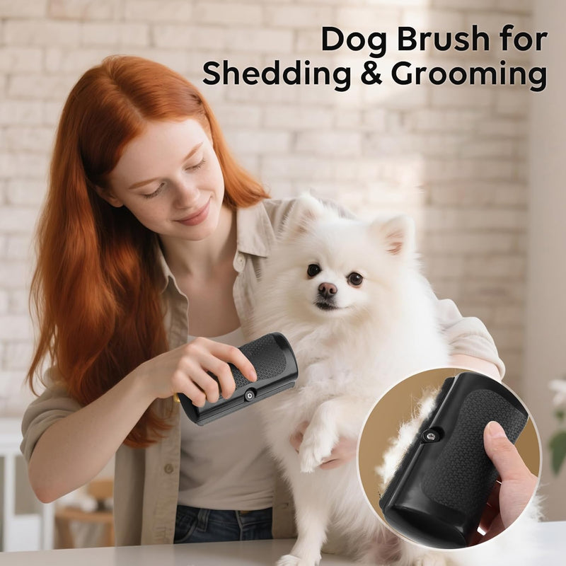 Deshedding Dog Brush, Pet Hair Remover Comb for Shedding, Easy Clean, Effective for Short and Long Hairs, Pet Hair Removal Tool for Cats, Dogs, Rabbits, Horses - PawsPlanet Australia