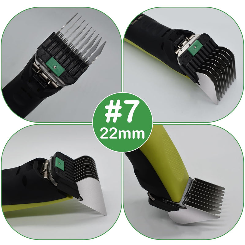 4 Pieces Animal Clipper Stainless Steel A5-Style Replacement Attachment Guide Guard Combs, 16/19/22/25mm 5/8", 3/4", 7/8", 1" Compatible with Wahl KM2/5/10 Andis AG BG Oster A5/A6 Pet Cat Dog Groomers - PawsPlanet Australia
