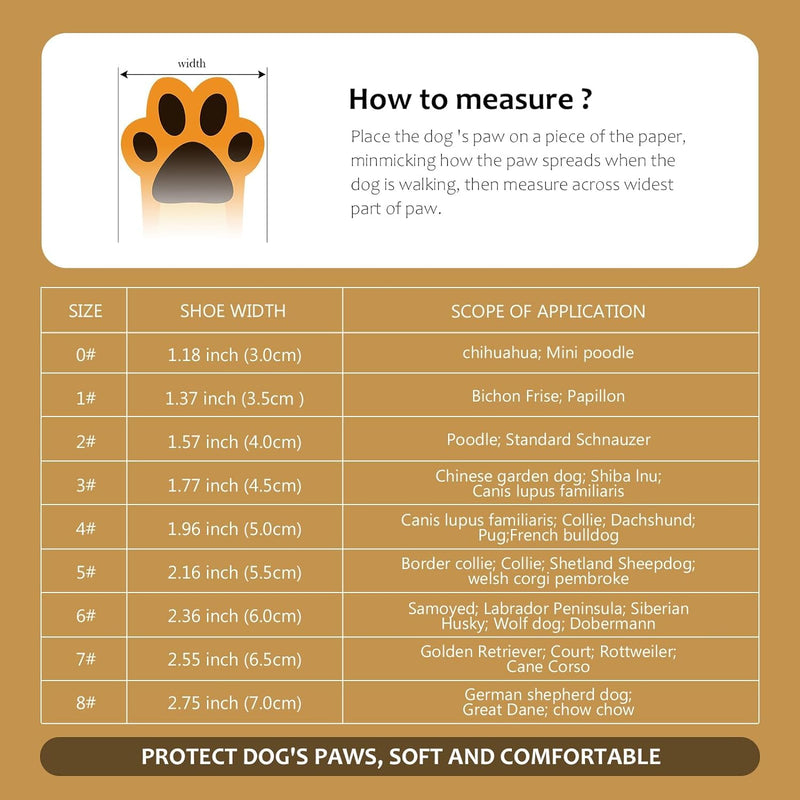 Dog Shoes for Large Dogs Anti-Slip Dog Boots & Paw Protectors for Hot Pavement Waterproof Small Medium Large Dog Booties for Rainy Day Summer Hiking Winter Snowy Day Dog Booties 4PCS Waterproof-Orange Black #4 (width 1.96 inch) for 31-38 lbs - PawsPlanet Australia