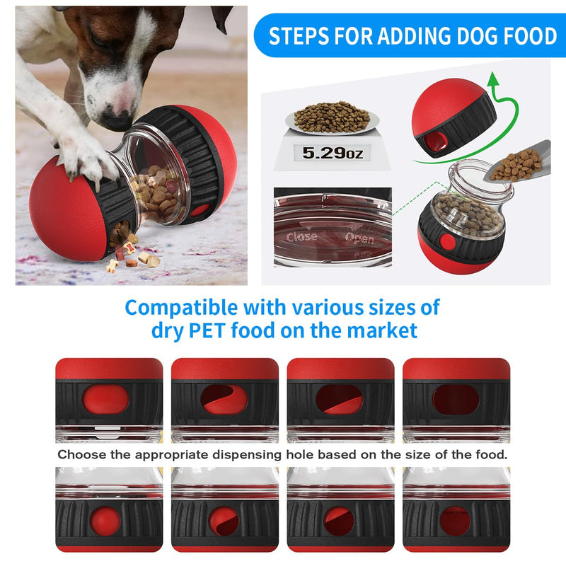 Interactive Treat Dispensing Dog Toys & Adjustable Slow Feeder Ball - Dog Puzzle Toys – Ideal Dog Enrichment Toys to Keep Them Busy - PawsPlanet Australia