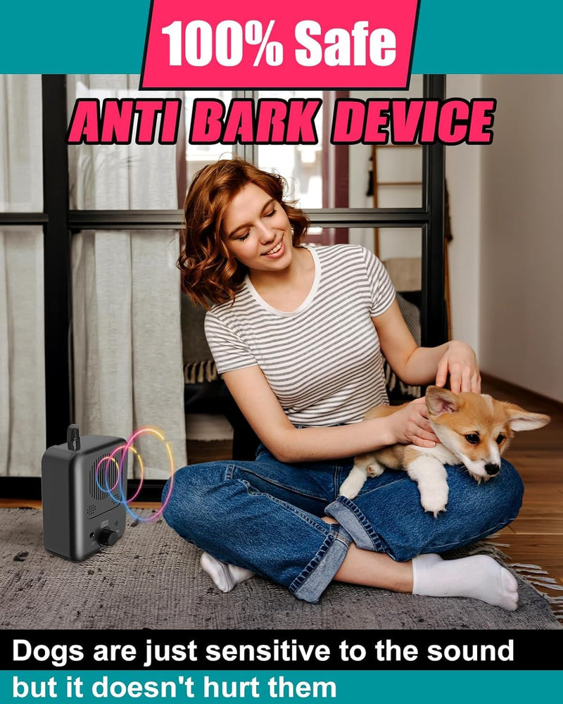 Ultrasonic Dog Bark Deterrent Device – Adjustable Multiple Frequencies, 50ft Range, Portable Anti-Barking Trainer for Small, Medium, Large Dogs – Safe & Humane Pet Behavior Control Tool - PawsPlanet Australia