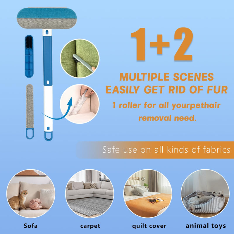 Pet Hair Removal Tool,Can Eradicate Cat Hair Dog Hair, Washable, Reusable, Suitable for Sofas Carpets Sheets and Other Furniture，Eco-friendly and durable. - PawsPlanet Australia