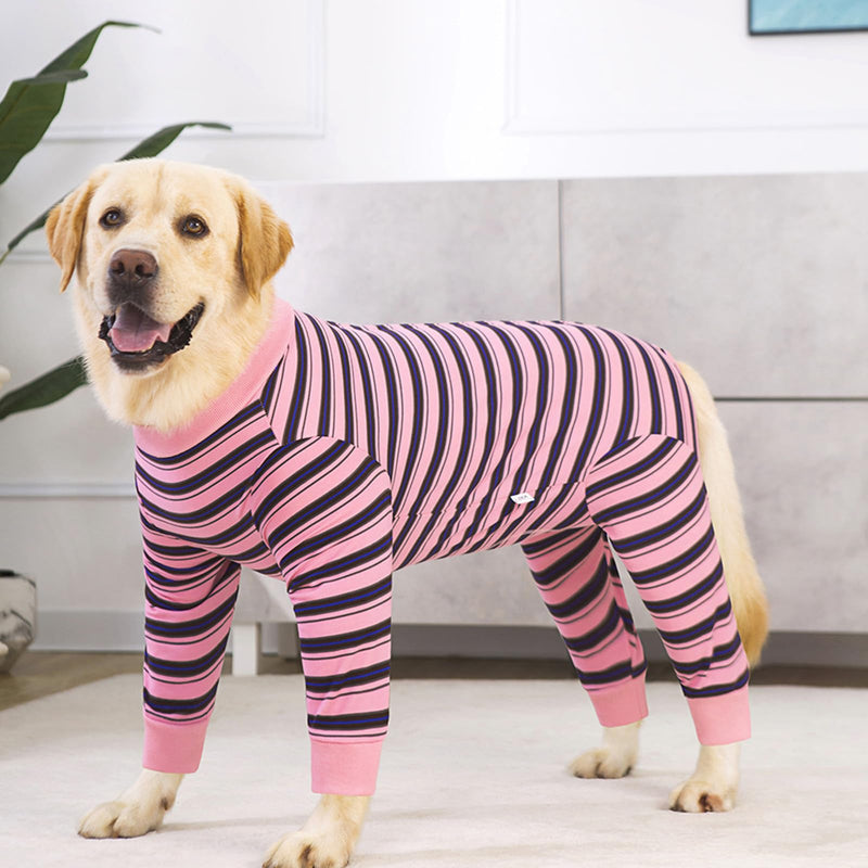 Warm Long Sleeve Pet Outfit Pet Surgical Bodysuit Soft Polyester Coat for Small to Media Breeds Safe Fabric