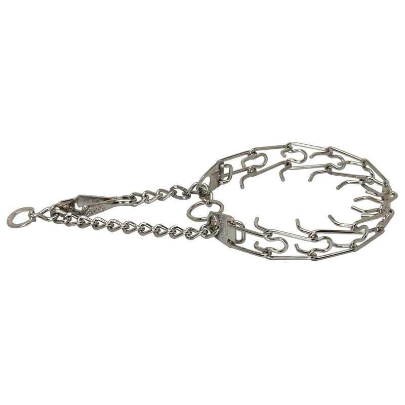Herm Sprenger Chrome Plated Ultra Plus Prong Collar for German Shepherd with Swivel and Quick Release Snap Hook - 3.2 mm x 23 inches - PawsPlanet Australia