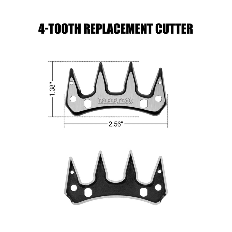 BEETRO Sheep Shears Replacement Blades, Professional Stainless Steel Clipper Blades for Sheep Alpacas Goats and More 13-tooth - PawsPlanet Australia