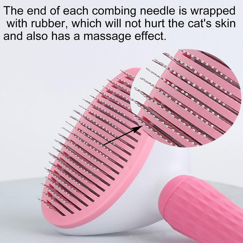Pet Cat Brushes for Indoor Cats and Cat Nail Clipper Set, Kitten Pet Dog Cat Nail Trimmer for Indoor Cat Hair Brush for Shedding, Cat Claw Trimmer, Kitten Brush Pink - PawsPlanet Australia