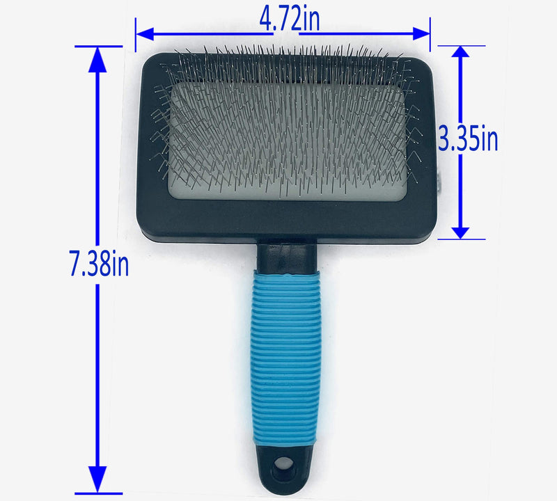 Large Firm Slicker Brush for Dogs Goldendoodles-Pet Slicker Brush With Soft Massage Grooming Stainless Steel Pins,Extra Long Pin Slicker Brush for Large Dog Pet Grooming Wire Brush and Deshedding - Removes Long and loose Hair - Undercoat - 25mm(1") - PawsPlanet Australia