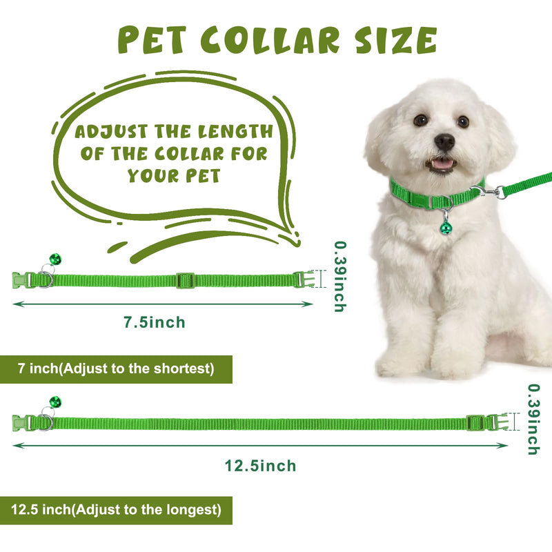 48 Pcs Dog Collar and Leash Set, Polypropylene Adjustable Puppy Collars for Medium Dogs Small Pet Puppy Walking Training with Hook and Buckle(Multicolor,Solid Pattern) - PawsPlanet Australia