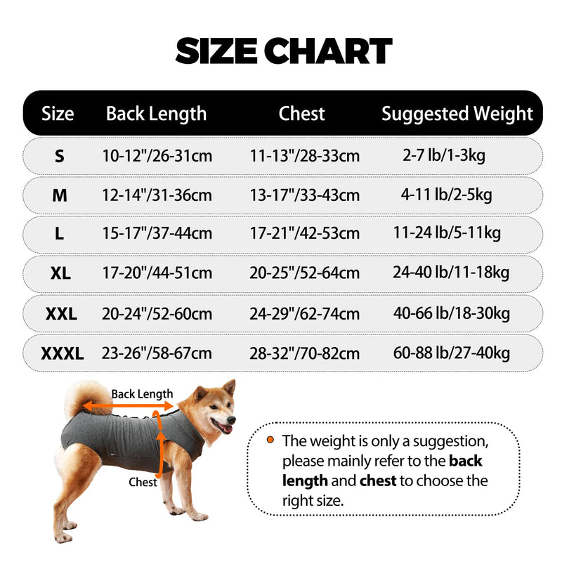 HEYWEAN Dog Recovery Suit Spay Suit for Female Dog Bodysuit After Surgery Dogs Onesie for Surgery Male Dogs Surgical Vest Substitute Recovery Collars Pink Striped L