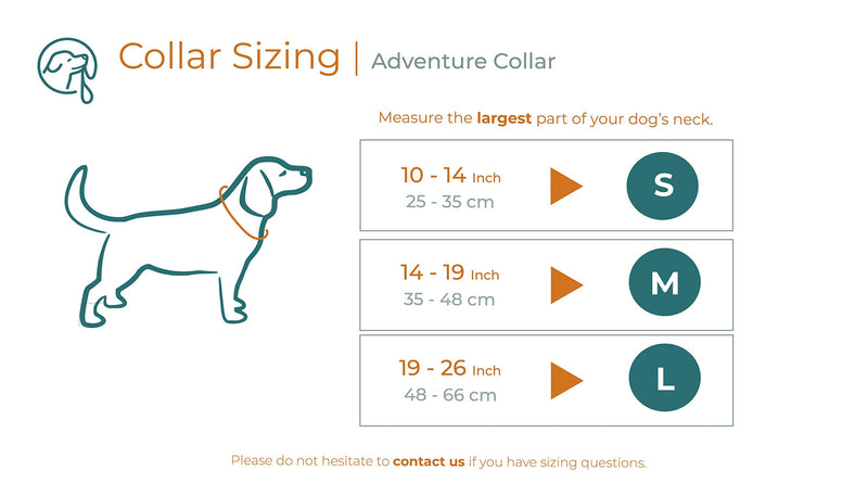 Embark Adventure Dog Collar with Soft Padded Neck, Matching Set with The Adventure Leash and Harness, Pet Collars for Dogs & Most Breeds - Dog Collar for Small Dogs (Small Dog Collars, Orange) - PawsPlanet Australia
