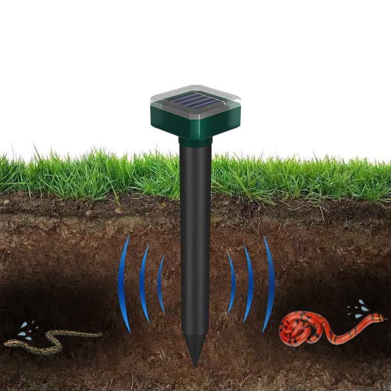 Snake Repellent for Yard & Outdoors - Solar-Powered Sonic Snake Deterrent Devices, Waterproof, Pet Safe Rattlesnake Repellent 4