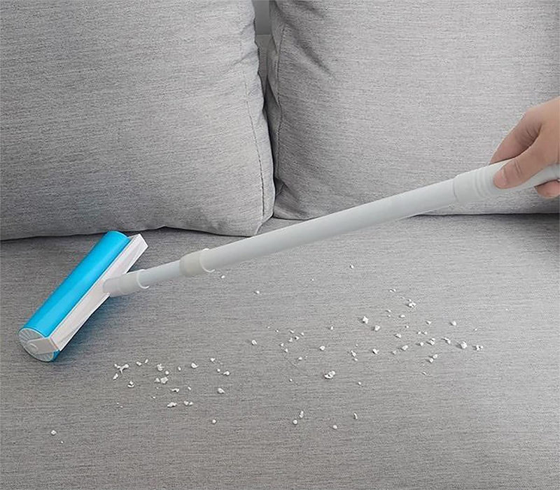 SUZZYVINE Pet Hair Remover with Long Handle, Resuable Lint Roller Cat Dog Hair Remover, Washasble Sticky, Reusable （1 Long Handle 1 Wide Roller Plus 1 Medium Roller + 1 Travel Roller 4 Pack - PawsPlanet Australia