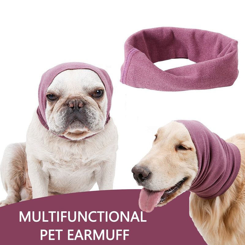 Dog Quiet Ear Covers for Ear Protection, Calming Ear Muffs for Dogs/Cats - Hood for Anxiety Relief/Calming/Warm (l)