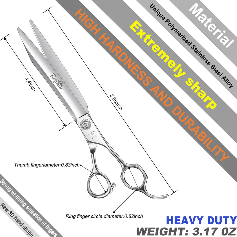 High-end Professional Dog Grooming Scissors Pet Grooming Shears 8 Inches Extremely Very Sharp Made Of Stainless Steel Alloy By Hand For Dog Cat Groomer 8inch Shears - PawsPlanet Australia