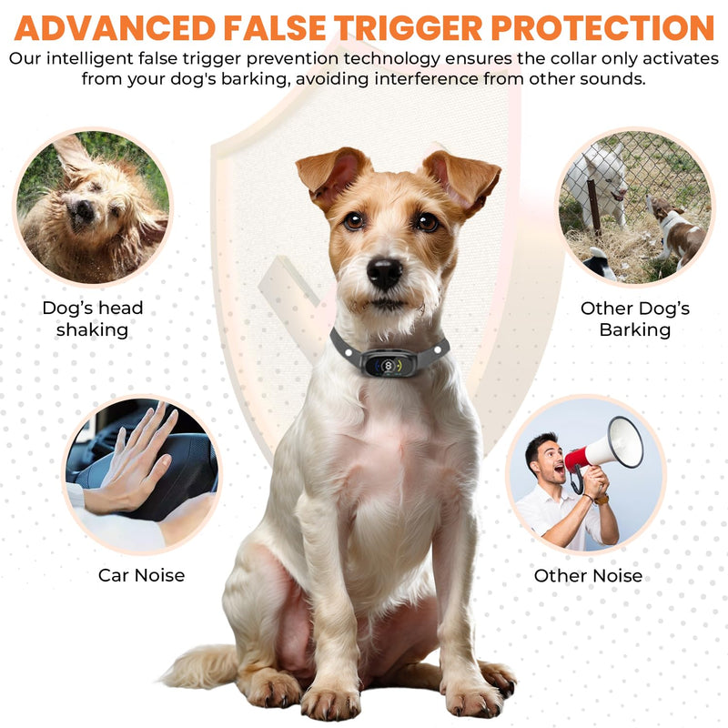 SPEAKY Bark Collar – No Shock Device for Small, Medium & Large Dogs – 8 Sensitivity Levels – Beep & Vibration – Smart Detection – USB-C Rechargeable – IPX7 Waterproof - PawsPlanet Australia