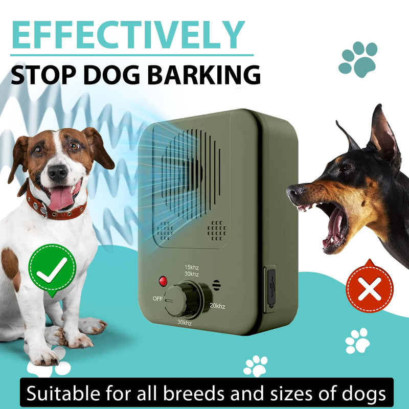 Anti Barking Device for Dogs, Dog Barking Control Device, Ultrasonic Dog Barking Deterrent Devices, Dog Barking Silencer for All Dogs Indoor Outdoor, Bark Box Stop Dog from Barking (Green) Green - PawsPlanet Australia