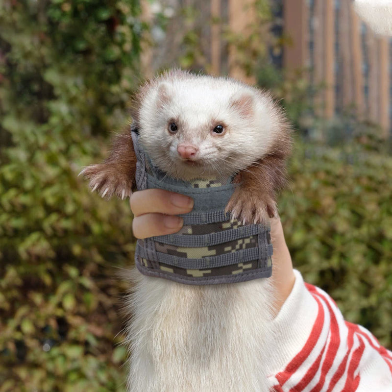 Ferrets Army Vest Harness and Leash for Small Animals Guinea Pig Bunny Kitten Puppy Ferret Clothes Accessories - PawsPlanet Australia