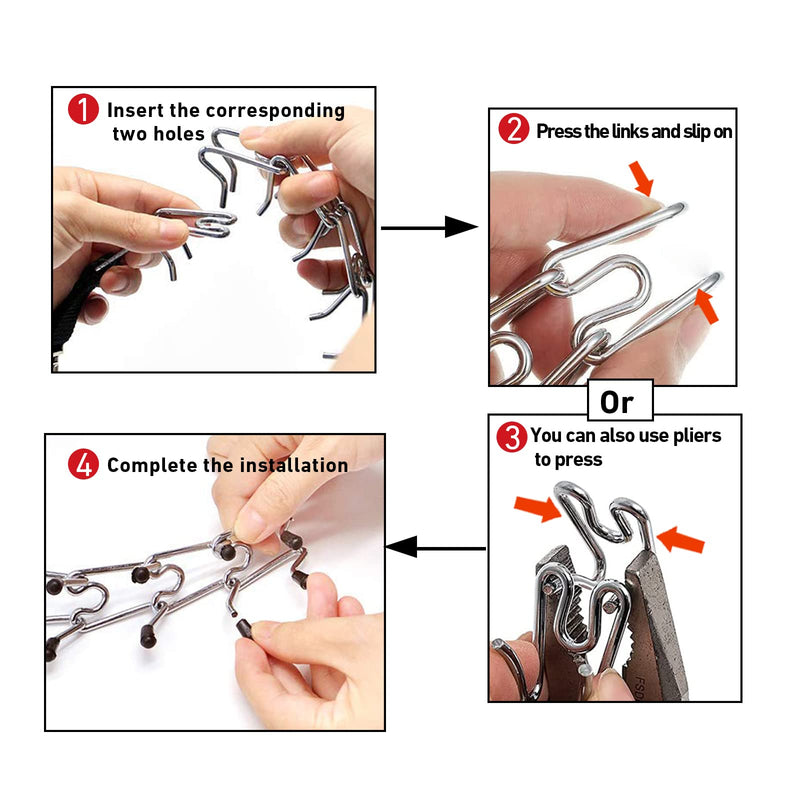 6 Pack Extra Links Prong Collar for Dog- Replacement 2.25/2.5mm Stainless Steel Pinch Collar for Dogs Links Extra Training Collar Links Fit 2.3mm Thickness Measure - PawsPlanet Australia