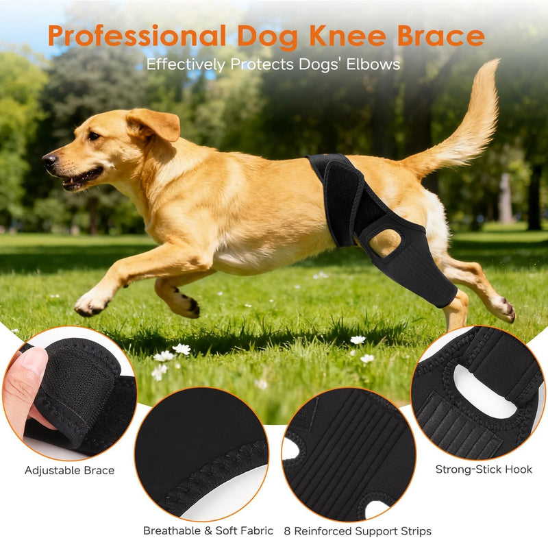 Knee Brace for Dogs for Torn ACL/CCL & Hind Leg Support, for Knee Cap Dislocation, Arthritis - Keeps The Joint Warm and Stable - Extra Support - Reduces Pain and Inflammation (L) L