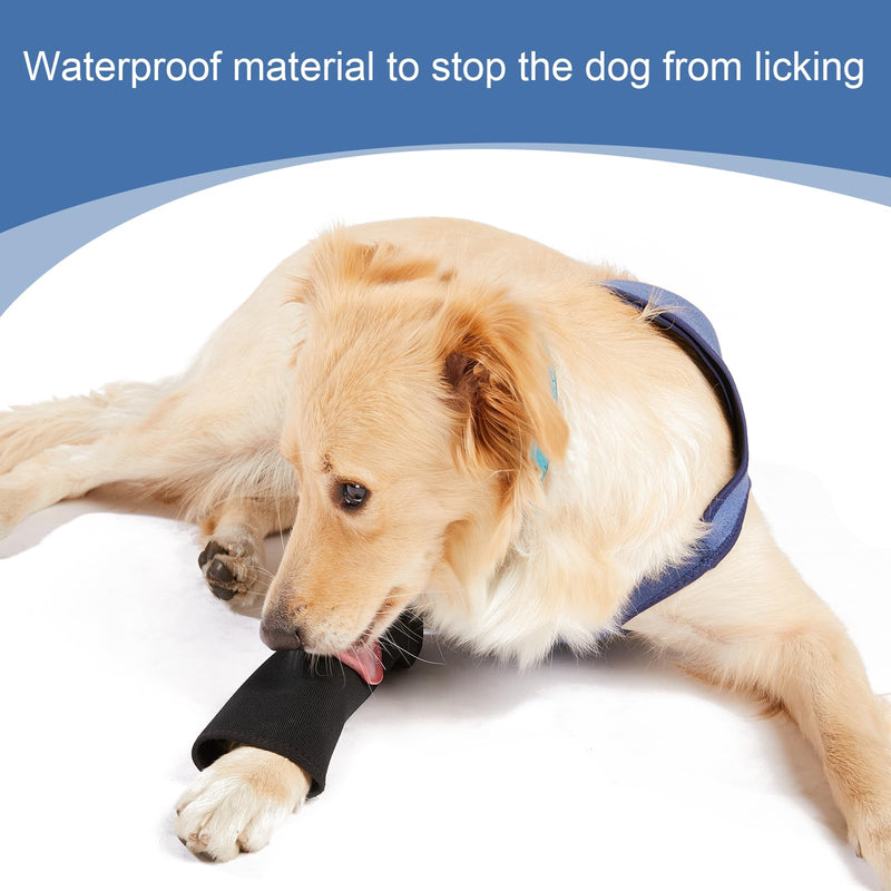 Dog Recovery Suit, Cone Collar Alternative, Abrasion Resistant Dog Recovery Sleeve, Washable 2.5mm Thick and Waterproof, Pet Wounds Prevent Licking, Bite, Keep Dry (L) Large - PawsPlanet Australia