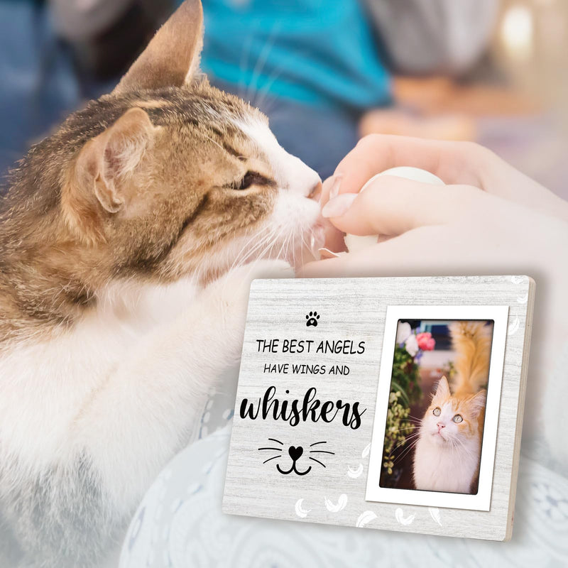 Cat Memorial Gifts for Loss of Cat, Cat Memorial Picture Frame, Cat Loss Sympathy Gift for Women, Family, Pet Memorial Gifts Cat, Loss of Cat Memroai Frame for 4x6 Photo - PawsPlanet Australia