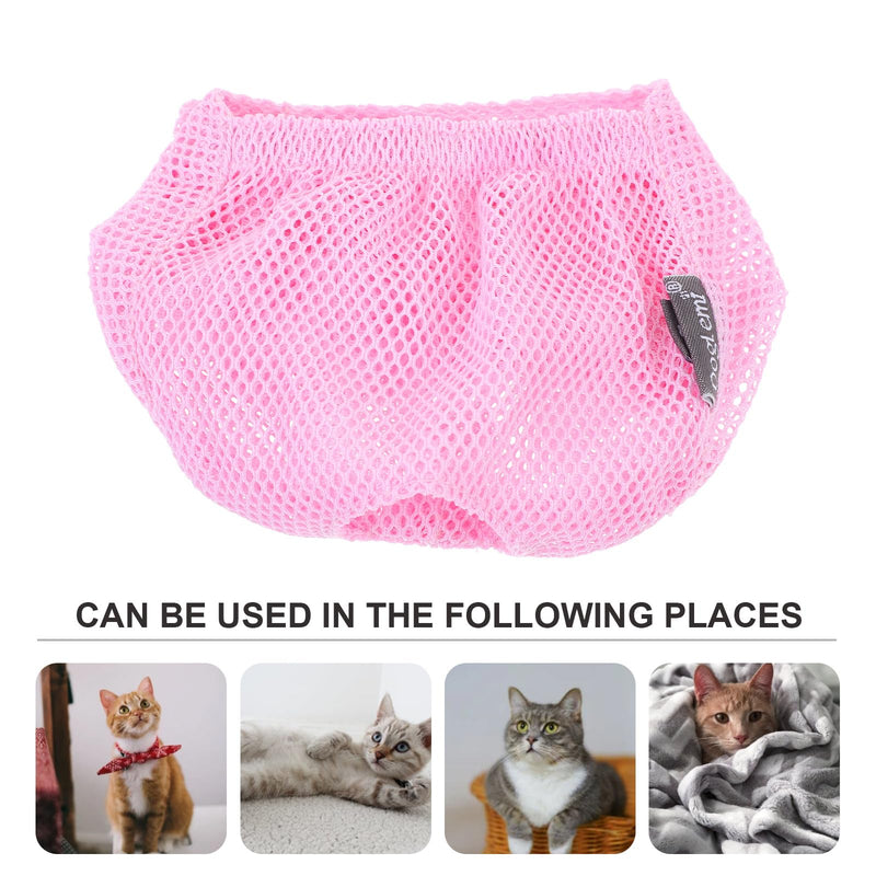 Beavorty Breathable Polyester Cat Muzzle, Lightweight Protective Muzzle for Kittens, Anti-Lick Muzzle, Portable Recovery Cone for Cats