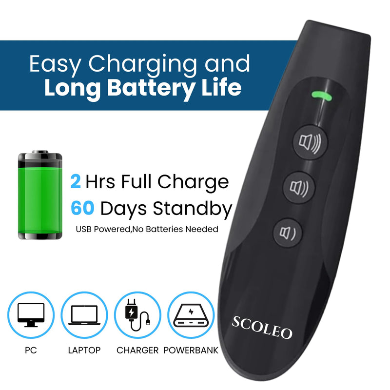 Anti Barking Device for Dogs - Ultrasonic Dog Trainer with VF Tech, 3 Modes Bark Control, Rechargeable Dog Bark Deterrent for Behavior Correction - Indoor & Outdoor Use Black - PawsPlanet Australia