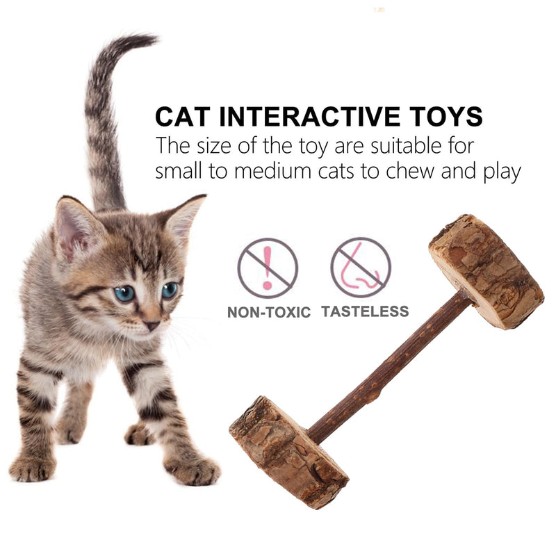 GALPADA 3-Piece Pack Matatabi Cat Toys, Handmade Chew Sticks for Chewing and Promotes Dental Care for Cats at Home, Random Style