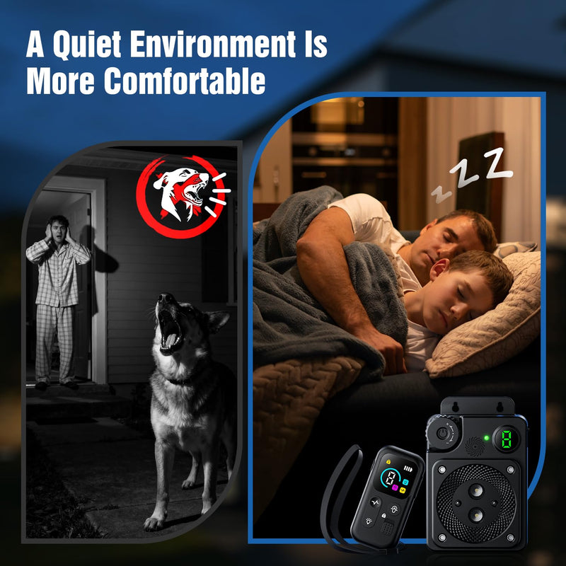 Anti Barking Device for Dogs, Dog Bark Deterrent Devices,3 Modes Ultrasonic Bark Box with Remote Control, Anti Barking Device Long Range 50ft, Silencer Sonic Barking Deterrent Indoor/Outdoor Black - PawsPlanet Australia