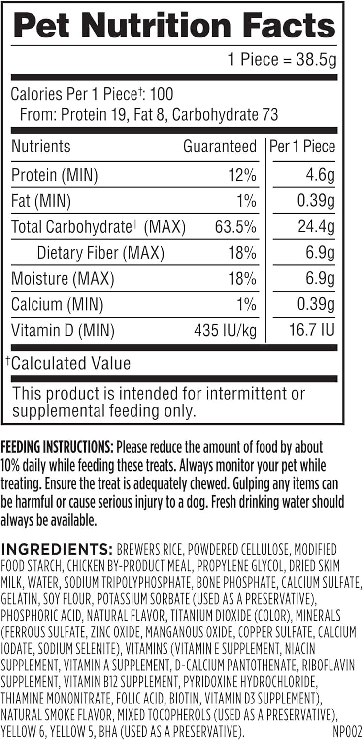 Milk-Bone Brushing Chews Original Chicken Flavor Daily Dental Dog Treats, Large, 8.1 Oz. Bag (Pack of 5) 0.51 Pound (Pack of 5) - PawsPlanet Australia