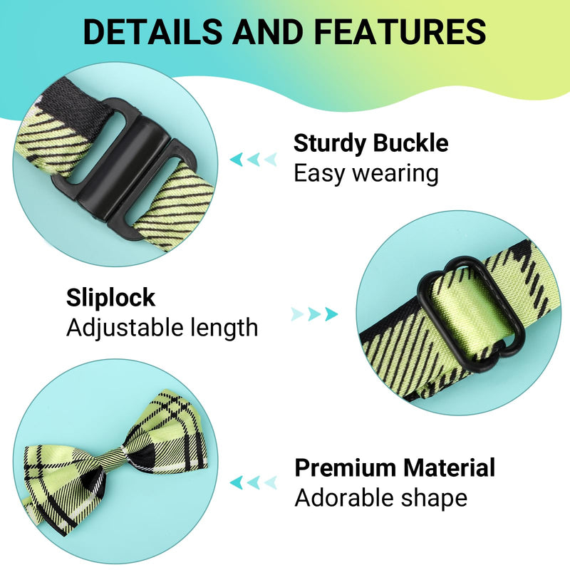 Segarty Bow Ties for Dogs, 80 Pack Dog Bowtie Collar, Adjustable Small Medium Pet Bowties Large Puppy Neck Bows Bulk Assorted Pets Grooming Accessories Birthday Wedding Party Holiday Festival 80pcs-vivid - PawsPlanet Australia
