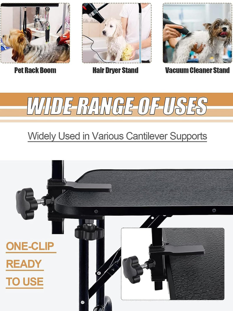 Kalolary Grooming Table Arm Clamps,Grooming Table Arm Clamps, Adjustable Replacement Aid Clamps to Attach Grooming Arms to Tables Accessories - PawsPlanet Australia