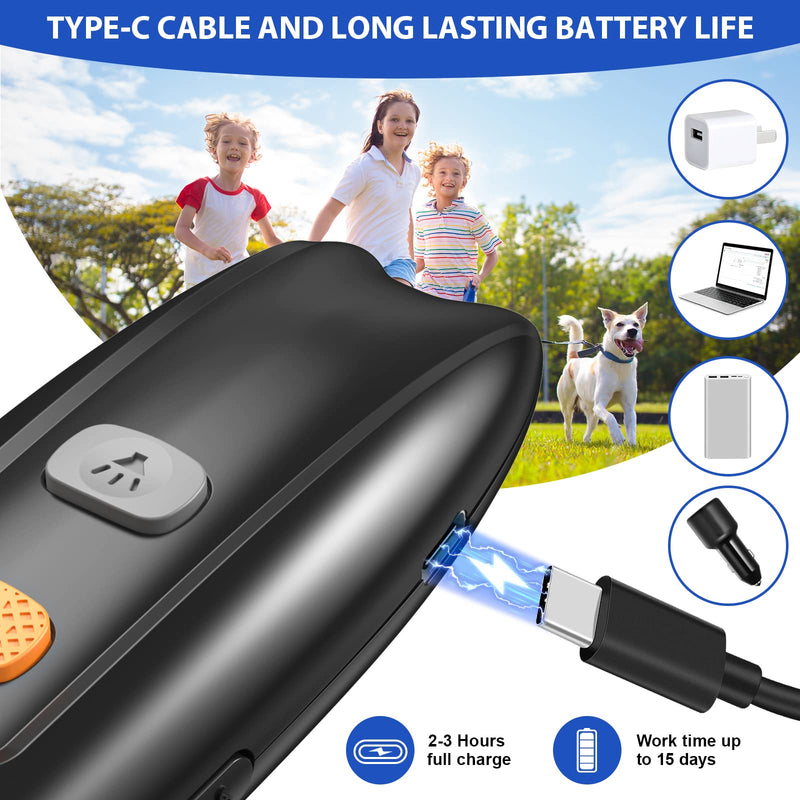 Ultrasonic Dog Barking Control Device, Anti Barking Device Dog Barking Silencer with LED Light, 3 Training Modes Dog Bark Deterrent Devices 20ft Range Dog Training & Behavior Aids w/SOS Black - PawsPlanet Australia