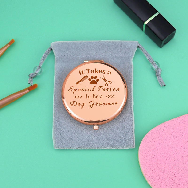 Dog Groomer Gift for Women Dog Hairdresser Compact Makeup Mirror for Dog Stylist Dog Salon Pet Grooming Gifts Dog Lover Gift Appreciation Gift Folding Makeup Mirror Christmas Birthday Gifts Dog Groomer Gift - PawsPlanet Australia