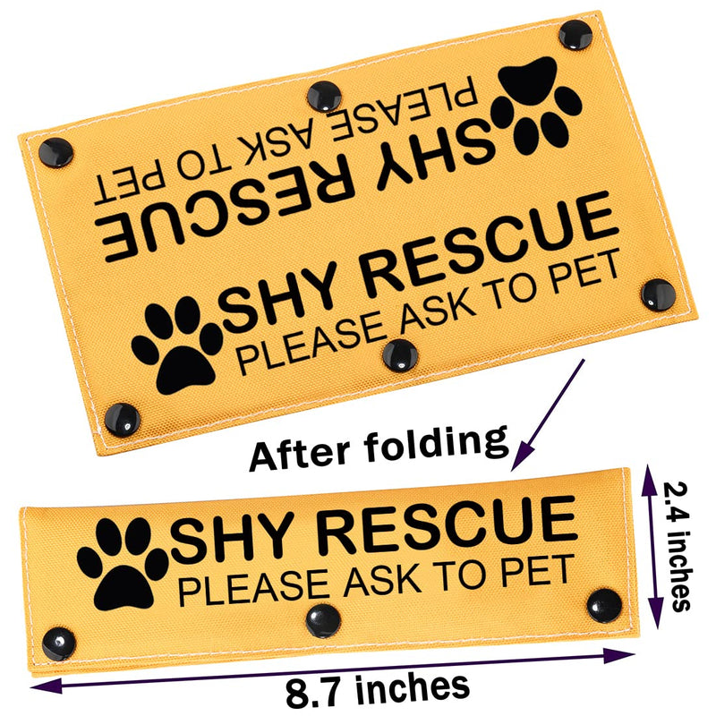PWHAOO Dot Not Approach Nervous Dog Leash Sleeve Shy Rescue Leash Wrap Nervous Shy Dog Gift (Shy Rescue Sleeve) SHY RESCUE Sleeve - PawsPlanet Australia