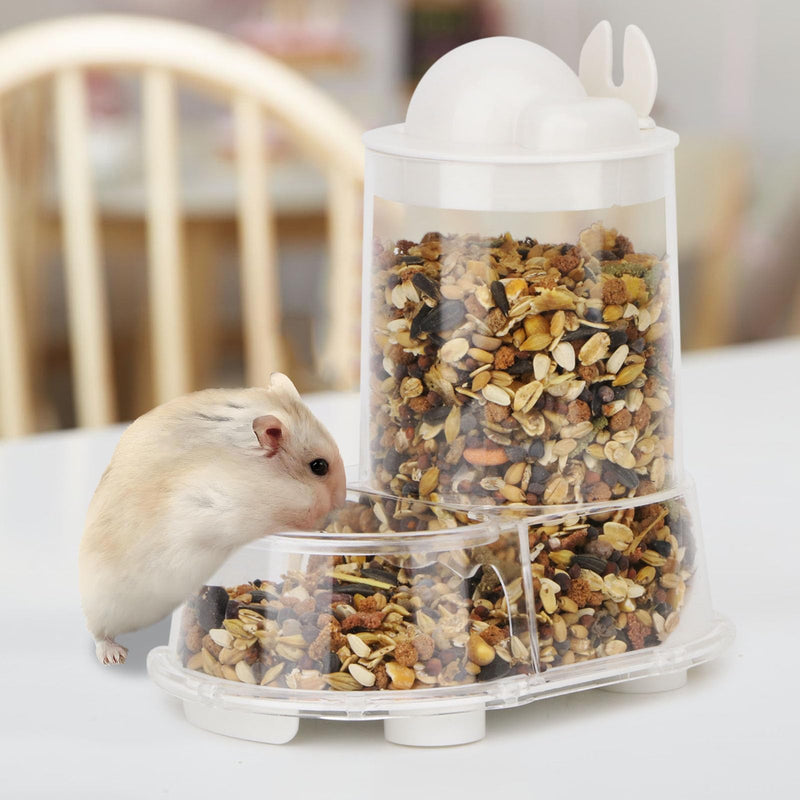 Wontee Hamster Feeder Food Bowl Automatic Dispenser for Dwarf Syrian Hamsters Mice Gerbils Rats or Other Similar-Sized Small Pets - PawsPlanet Australia