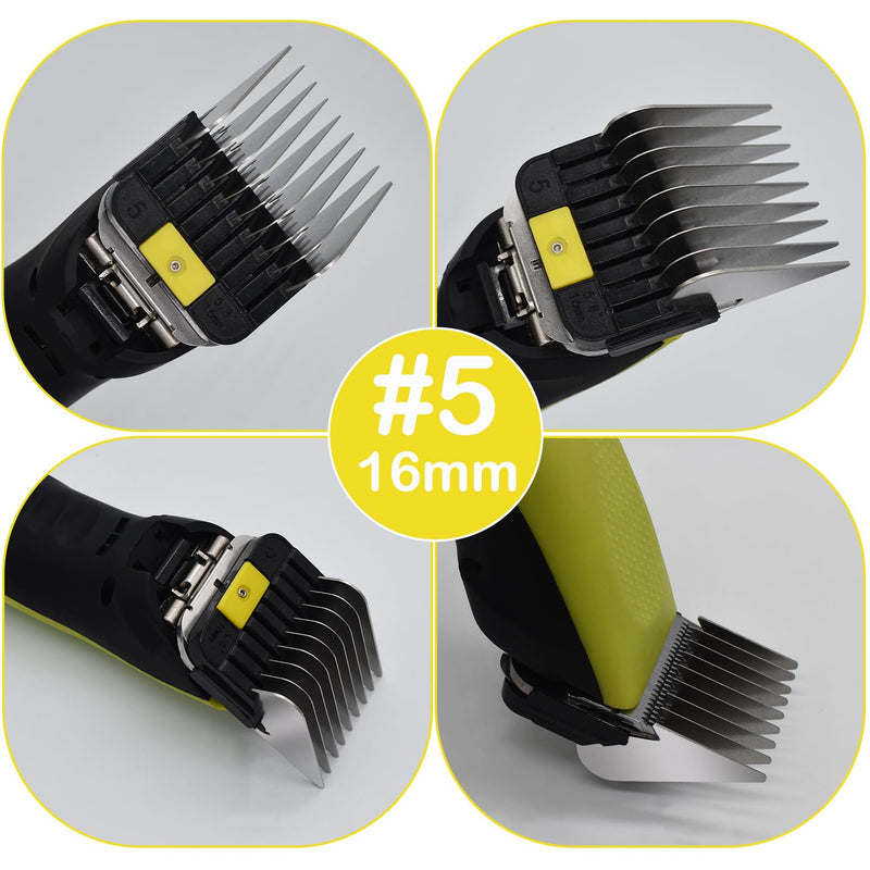 4 Pieces Animal Clipper Stainless Steel A5-Style Replacement Attachment Guide Guard Combs, 16/19/22/25mm 5/8", 3/4", 7/8", 1" Compatible with Wahl KM2/5/10 Andis AG BG Oster A5/A6 Pet Cat Dog Groomers - PawsPlanet Australia