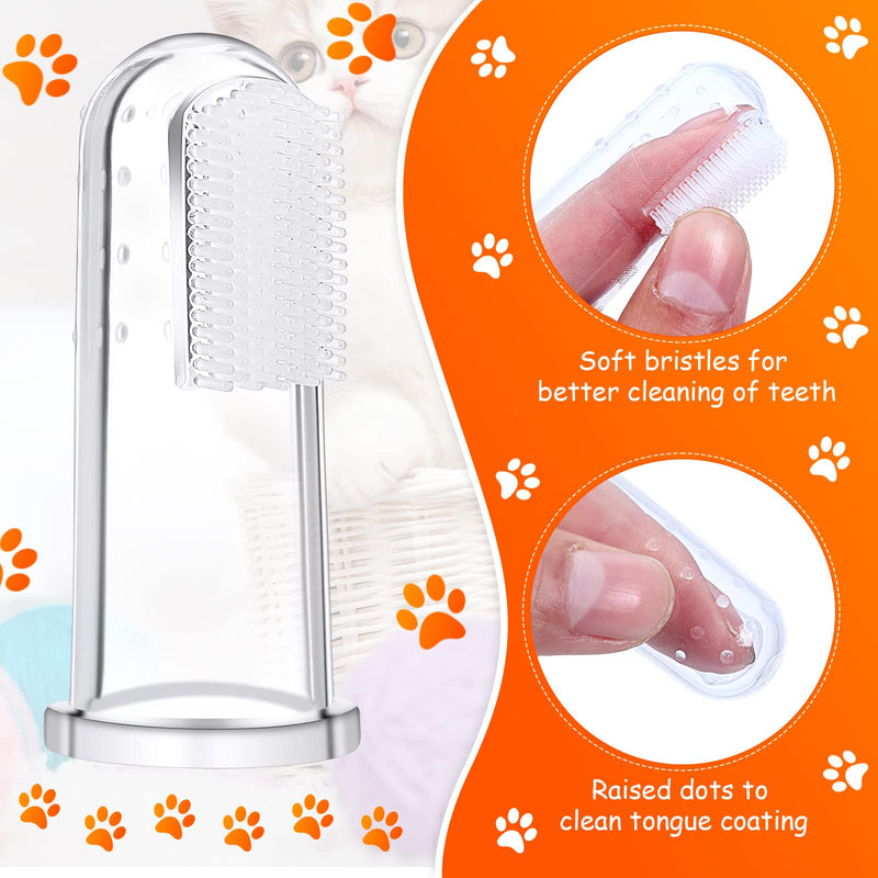 80 Packs Dog Toothbrush Soft Finger Brushes Pet Finger Toothbrush Easy Teeth Cleaning Dog Tooth Brush Oral Care Pet Dental Brush Pet Cleaning Finger Covers for Small Cats and Puppy - PawsPlanet Australia