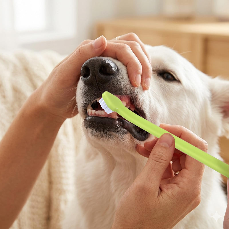 8-Piece Dog Toothbrush Set, Soft Dog Toothbrush for Small Dogs, Cats, and Puppies, Mini Portable Travel-Friendly and Easy to Use for Puppies
