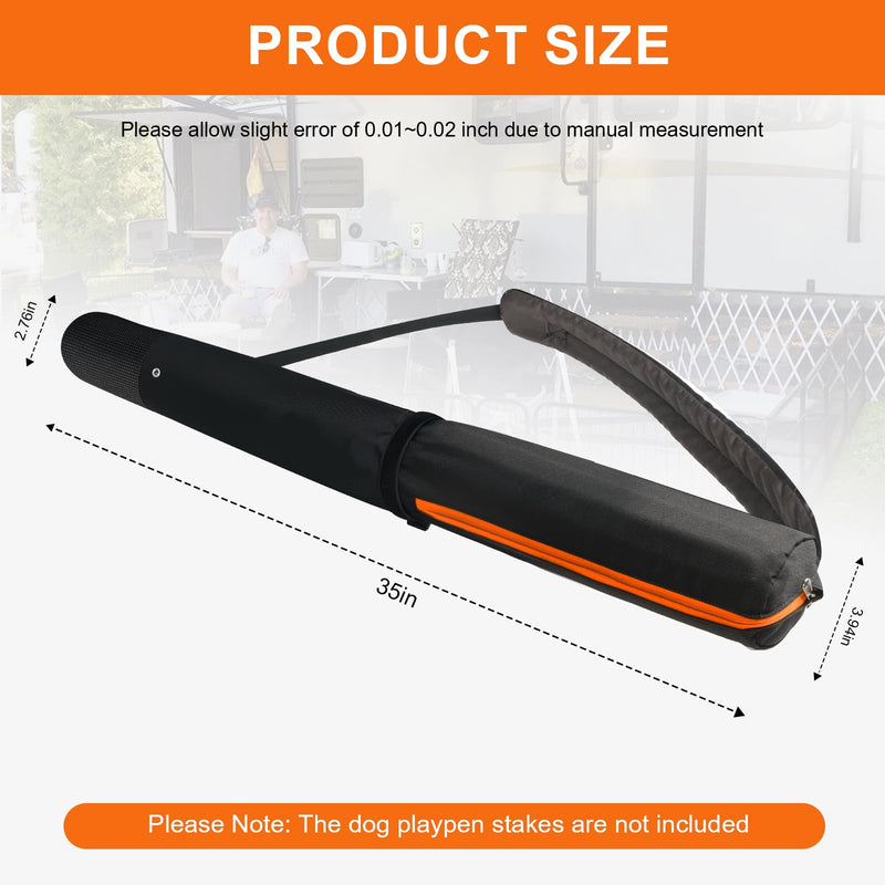 32 Inch Stake Bag Dog Playpen Stakes Storage Bag with Carrying Strap, Dog Playpen Accessories for Storing Stakes and Carrying While Camping Fits Most Dogs Pen Brands - PawsPlanet Australia
